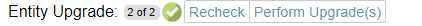 Perform Upgrade Button
